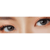 LensVery My Ann Something Gray — both eyes wearing the contact lenses
