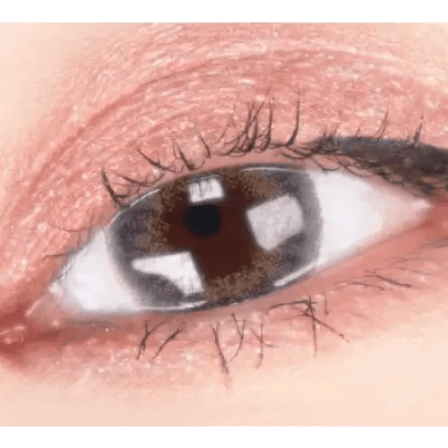 LensVery My Ann Something Gray — single-eye close-up showing the contact lens appearance