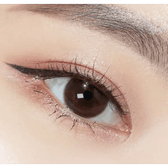 Olens Natural Day Brown (20p) — single-eye close-up showing the contact lens appearance