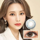 LensTown New Vanilla Candy Berry — model portrait showing the contact lens look