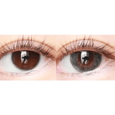 LensTown New Vanilla Candy Berry — both eyes wearing the contact lenses