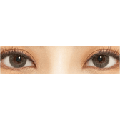 LensTown New Vanilla Candy Berry — both eyes wearing the contact lenses