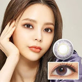LensTown New Vanilla Candy Brown — model portrait showing the contact lens look