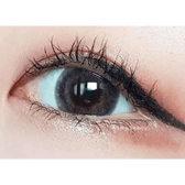 LensTown New Vanilla Candy Brown — single-eye close-up showing the contact lens appearance