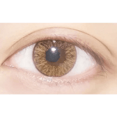 LensTown New Vanilla Candy Gray — single-eye close-up showing the contact lens appearance