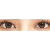 LensTown New Vanilla Candy Green — both eyes wearing the contact lenses