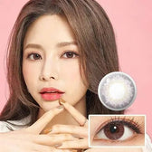 LensTown New Vanilla Candy Pink — model portrait showing the contact lens look