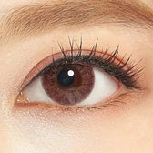 LensTown New Vanilla Candy Pink — single-eye close-up showing the contact lens appearance
