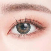 LensTown Not Bad Gray — single-eye close-up showing the contact lens appearance