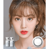 LensTown Nudy Coco Black — model portrait showing the contact lens look
