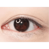 LensTown Nudy Coco Black — single-eye close-up showing the contact lens appearance