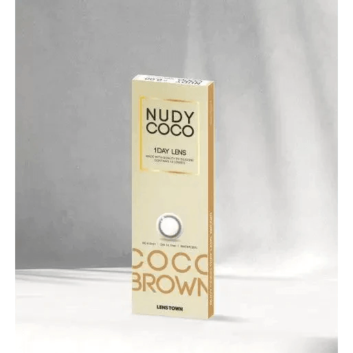 LensTown Nudy Coco Brown (10p) — contact lens packaging