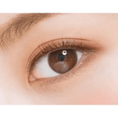 LensTown Nudy Coco Brown Toric — single-eye close-up showing the contact lens appearance