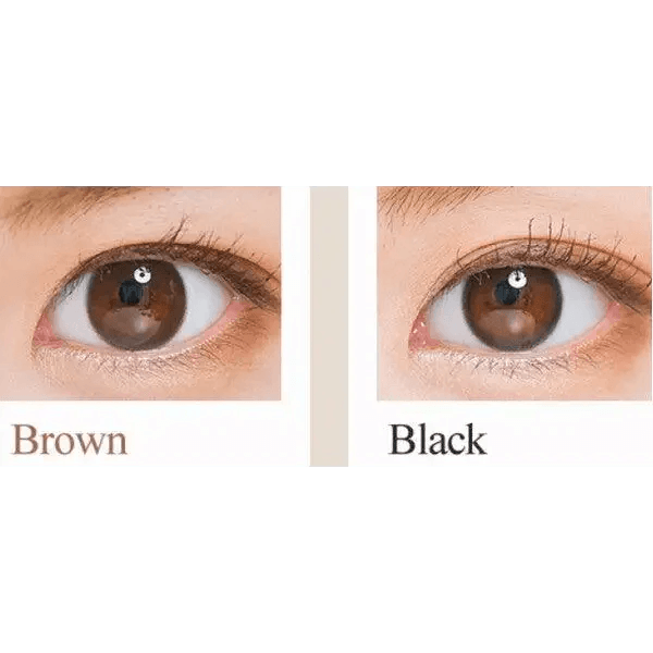 LensTown Nudy Coco Brown Toric — contact lens appearance comparison