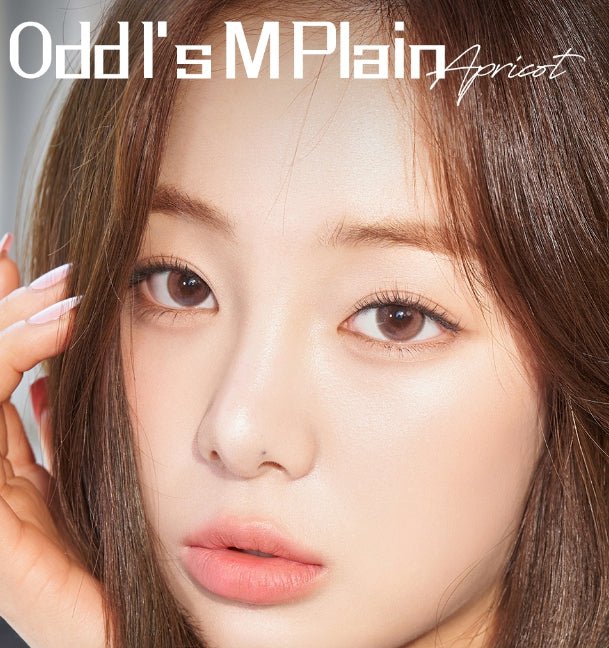 LensTown Odd I's M plain Apricot colored contact lens, 13.0mm graphic diameter, Monthly wear