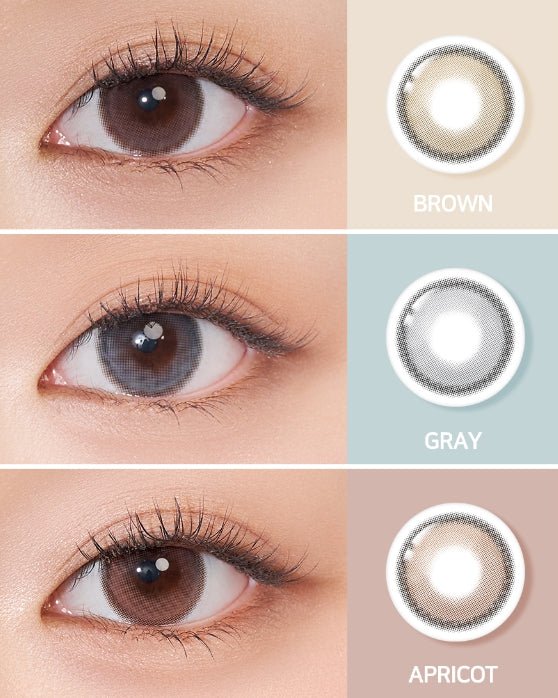 LensTown Odd I's M plain Apricot colored contact lens, 13.0mm graphic diameter, Monthly wear