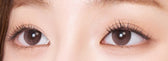 LensTown Odd I's M plain Brown colored contact lens, 13.0mm graphic diameter, Monthly wear