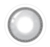 LensTown Odd I's M plain Gray colored contact lens, 13.0mm graphic diameter, Monthly wear