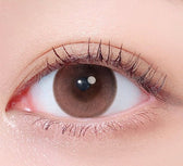 LensTown Odd I's M plain odd Apricot colored contact lens, 13.0mm graphic diameter, Monthly wear