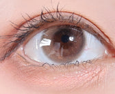 LensTown Odd I's M plain odd Apricot colored contact lens, 13.0mm graphic diameter, Monthly wear