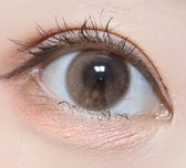 LensTown Odd I's M plain odd Apricot colored contact lens, 13.0mm graphic diameter, Monthly wear