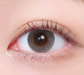 LensTown Odd I's M plain odd Gray colored contact lens, 13.0mm graphic diameter, Monthly wear