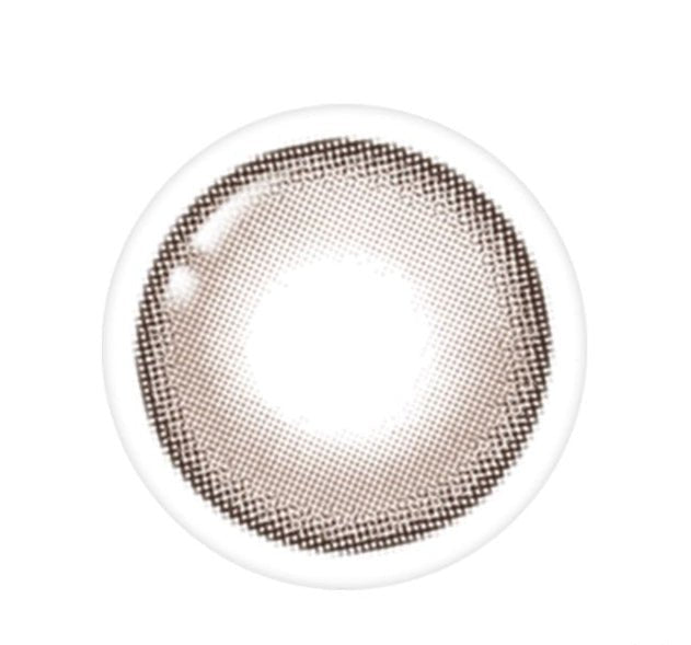 LensTown Odd I's M pure Dark brown colored contact lens, 13.1mm graphic diameter, Monthly wear