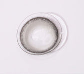 LensTown Odd I's M pure Gray colored contact lens, 13.1mm graphic diameter, Monthly wear