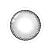 LensTown Odd I's M pure Gray colored contact lens, 13.1mm graphic diameter, Monthly wear