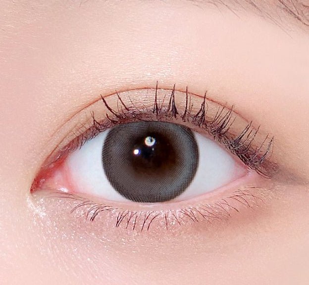 LensTown Odd I's M pure Gray colored contact lens, 13.1mm graphic diameter, Monthly wear