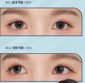 LensTown Odd I's M pure Gray colored contact lens, 13.1mm graphic diameter, Monthly wear