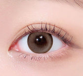 LensTown Odd I's M pure Light brown colored contact lens, 13.1mm graphic diameter, Monthly wear