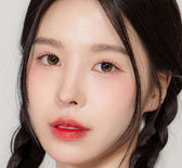 LensTown Odd I's M two tone Brown colored contact lens, 12.8mm graphic diameter, Monthly wear