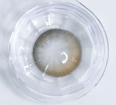 LensTown Odd I's M two tone Brown colored contact lens, 12.8mm graphic diameter, Monthly wear