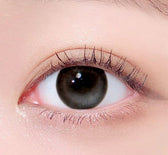 LensTown Odd I's M two tone Gray colored contact lens, 12.8mm graphic diameter, Monthly wear