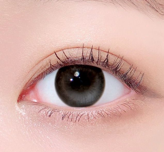 LensTown Odd I's M two tone Gray colored contact lens, 12.8mm graphic diameter, Monthly wear