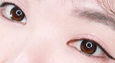 Olens Glowy Black Toric (For astigmatism) colored contact lens, 13.1mm graphic diameter, Monthly wear