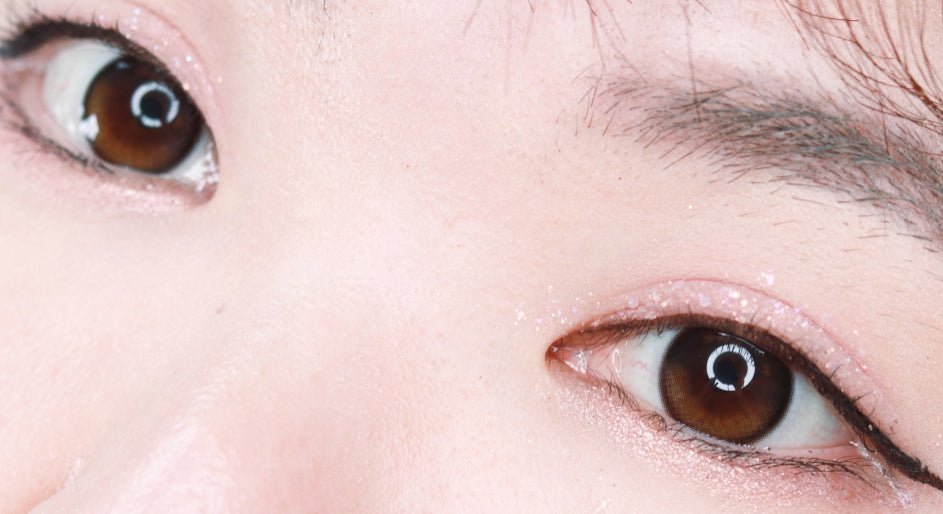 Olens Glowy Black Toric (For astigmatism) colored contact lens, 13.1mm graphic diameter, Monthly wear