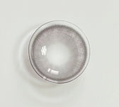 Olens Nella Ash Gray colored contact lens, 13.3mm graphic diameter, Monthly wear