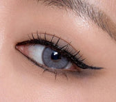 Olens Nella Ash Gray colored contact lens, 13.3mm graphic diameter, Monthly wear