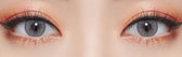 Olens Nella Ash Gray colored contact lens, 13.3mm graphic diameter, Monthly wear