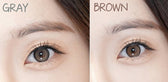 Olens Real Ring Brown Toric (For astigmatism) colored contact lens, 12.5mm graphic diameter, Monthly wear