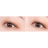 Olens Scandi Gray — both eyes wearing the contact lenses