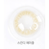 Olens Scandi Hazel — contact lens product information graphic