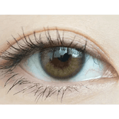 Olens Scandi Olive — single-eye close-up showing the contact lens appearance