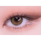 Olens Scandi Olive — single-eye close-up showing the contact lens appearance