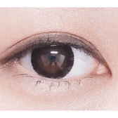 Olens SCL HI Black — single-eye close-up showing the contact lens appearance