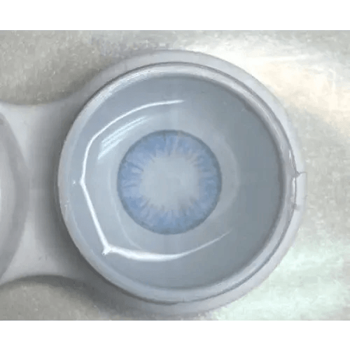 Olens Seolem 3 Color Blue colored contact lens, 13.3mm graphic diameter, Monthly wear