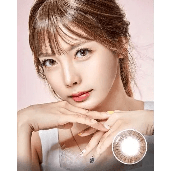 Olens Seolem 3 Color Brown colored contact lens, 13.3mm graphic diameter, 3-6 Months wear