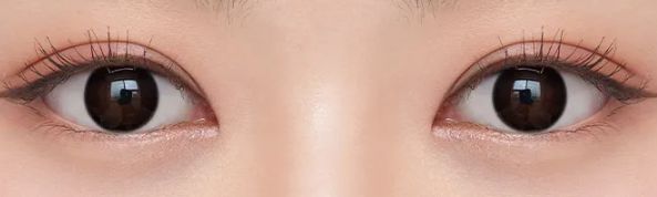 Olens Shine Black 1Day (20p) colored contact lens, 13.0mm graphic diameter, Daily wear